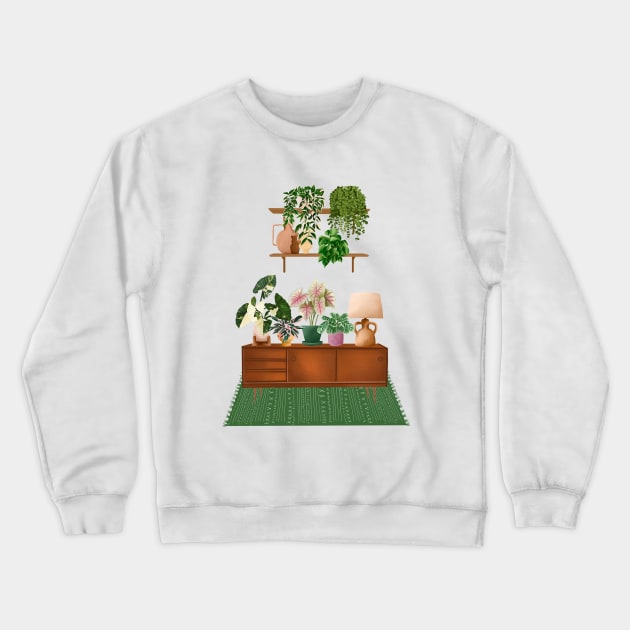 House plants collection 40.6 Crewneck Sweatshirt by gusstvaraonica